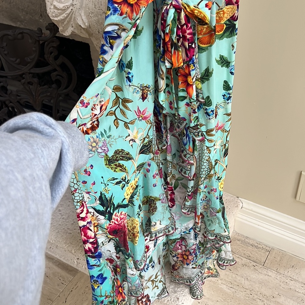 NWT CAMILLA LONG FRILL WRAP DRESS "Honny Honny" - Picture 5 of 6
